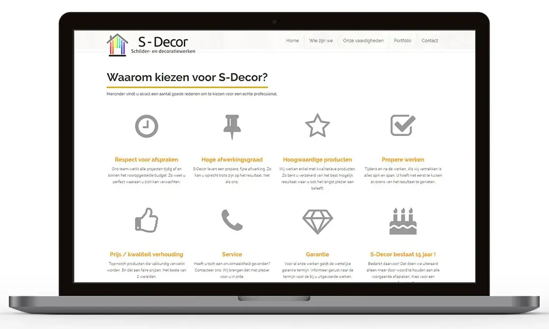 Webdesign S-decor