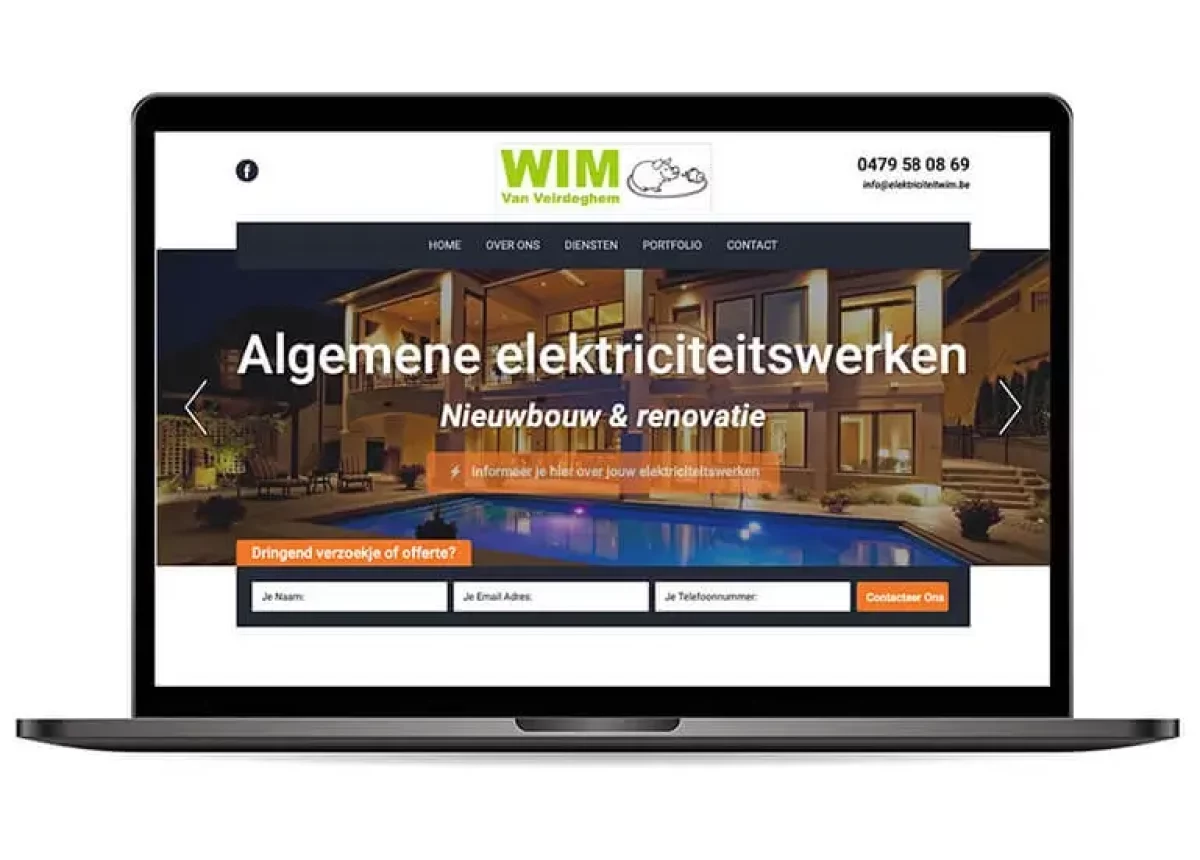 ontwerp website elektricien - Knappe Websites - webdesign-Gent