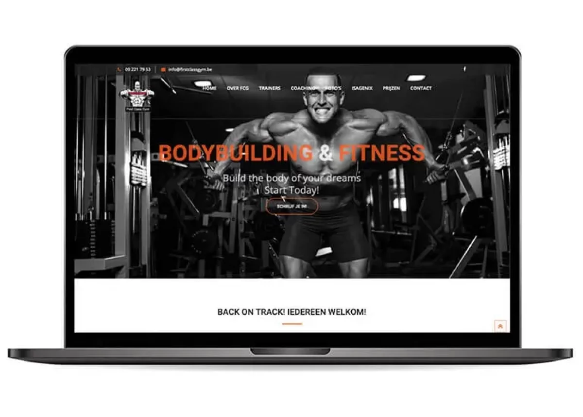 ontwerp website gym - Knappe Websites - webdesign-Gent
