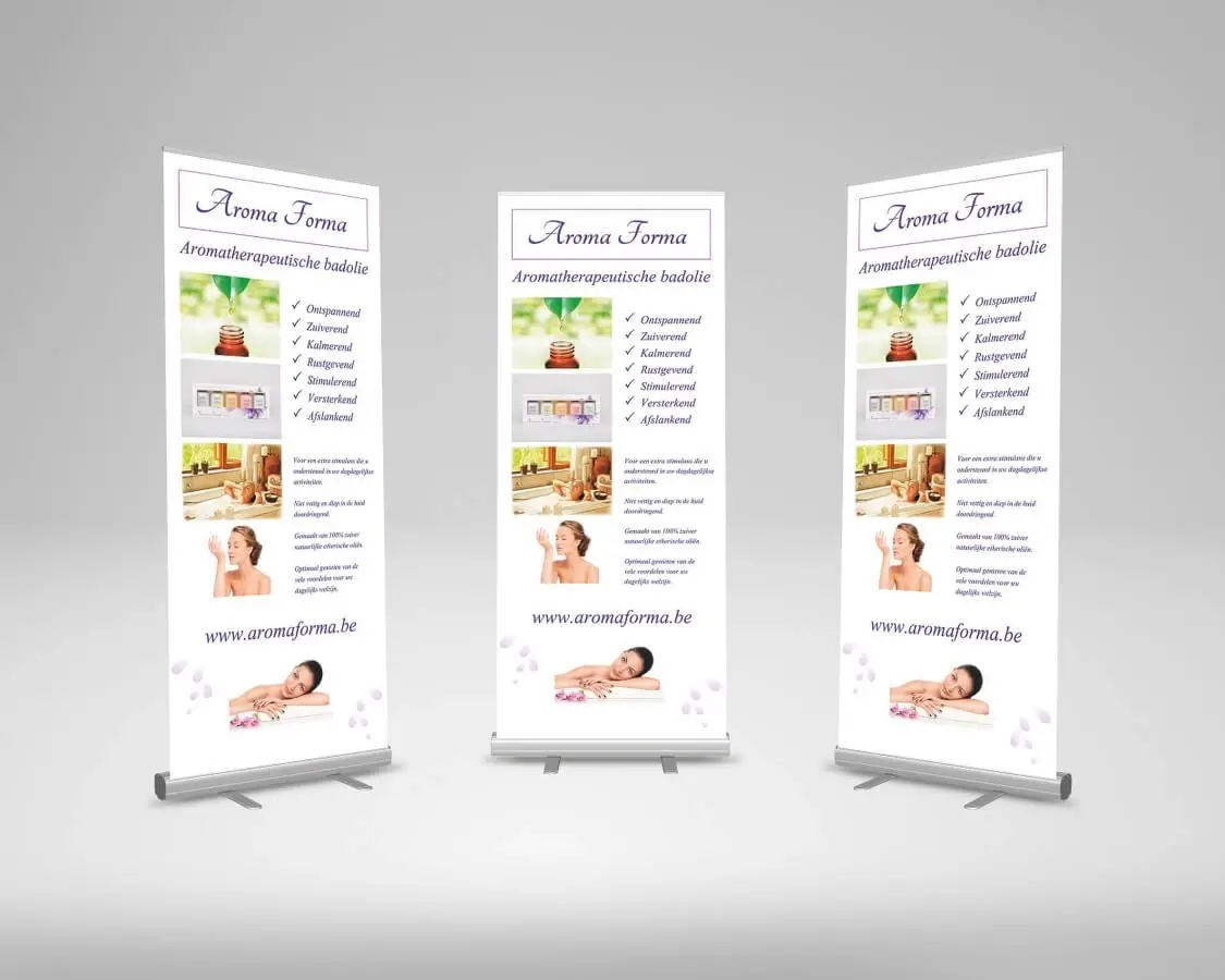 Roll-up banner Aroma Forma