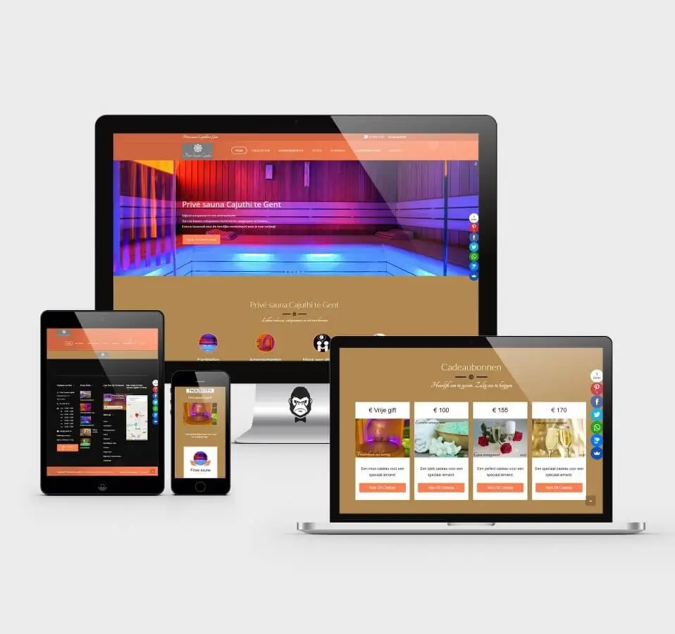 ontwerp website Cajuthi - webdesign Gent - Knappe Websites